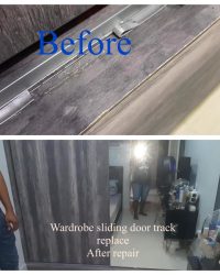 Wardrove Sliding door track replacement