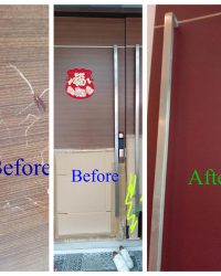 Door repair and Varnishing